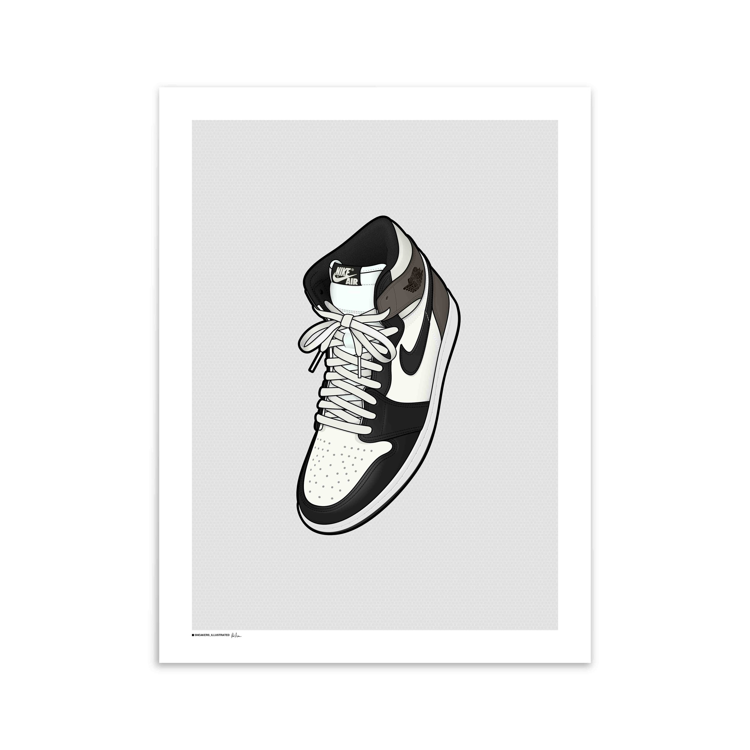 Air Jordan 1 'Dark Mocha' Air Poster — Sneakers Illustrated